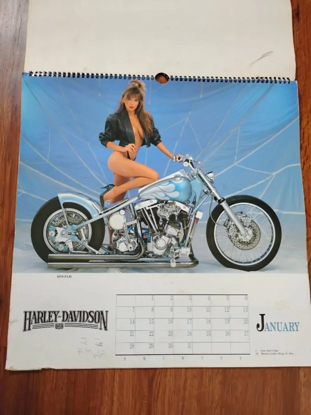 Harley-Davidson Motorcycle Dream Girls 1989 Calendar